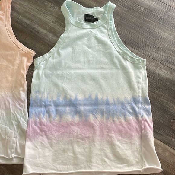WSLY Raw Hem Ombre Tie Dye Tank Lot size small - Picture 8 of 15